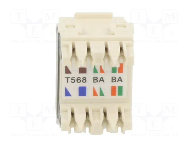 PANDUIT Conector RJ45 hembra Cat 6a blanco