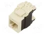 PANDUIT Conector RJ45 hembra Cat 6a blanco