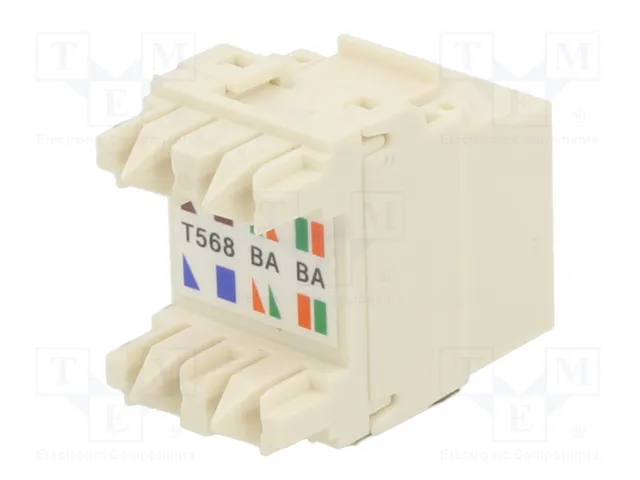 PANDUIT Conector RJ45 hembra Cat 6a blanco