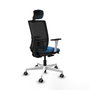 PIQUERAS Y CRESPO Silla de oficina Yunquera Azul claro con mecanismo Sincro/Traslack