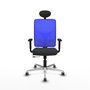 PIQUERAS Y CRESPO Silla de oficina Motilla con mecanismo Sincro/Traslack, Azul y Negro