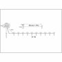 Galix Garland 10 LED de energía solar para plantar - 5m