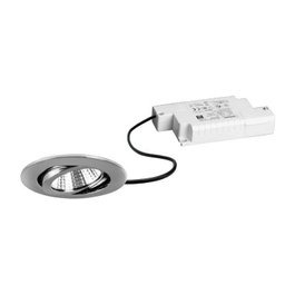 Brumberg 39363023 Set de Focos LED Empotrables BB03 Redondo 6W 630lm 3000K Cromo Giratorio