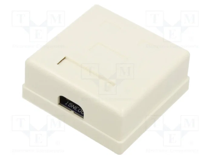 GOOBAY Módulo RJ45 Cat 6 de pared con 2 tomacorrientes