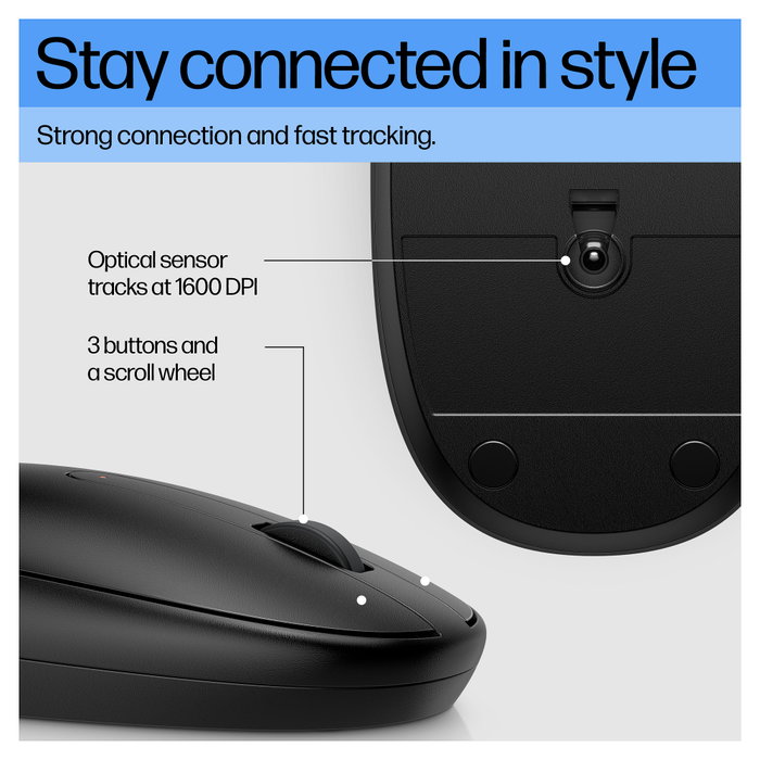 HP 245 Ratón Bluetooth Negro
