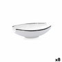 Ariane Bol Laterales Abiertos Vital Filo Blanco y Negro 19x13,5 cm (8 Unidades)</html>