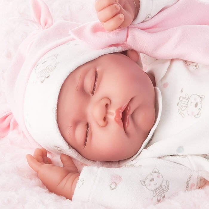 Muñecas Antonio Juan Muñeca Recién Nacida Luna 40 Cm Ref. 33048 con Cojín