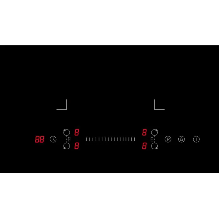 Continental Edison Placa de Inducción 70 cm, 4 Zonas de Cocción, 7200 W, Negro, Modelo CETI724Z2FLEX Continental Edison Placa de Inducción 70 cm, 4 Zonas de Cocción, 7200 W, Negro, Modelo CETI724Z2FLEX