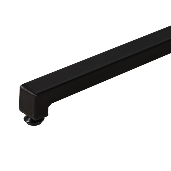 Mesa Natural-Negro Dm-Metal Decoración 60 X 60 X 75 cm