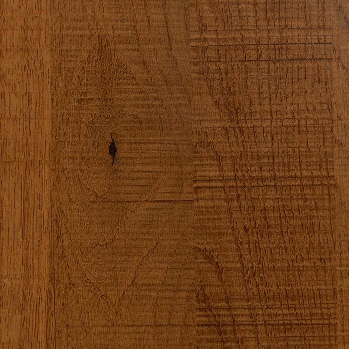 Mesa Natural-Negro Dm-Metal Decoración 60 X 60 X 75 cm