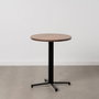Ixia Mesa de Decoración Natural-Negro DM-Metal
