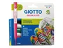 Giotto Rotulador Decor Textile para Camisetas Caja 6 Unidades Colores Surtidos Punta Pincel Permanente Lavable hasta 40