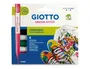 Giotto Rotulador Decor Textile para Camisetas Caja 6 Unidades Colores Surtidos Punta Pincel Permanente Lavable hasta 40