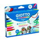 Giotto Rotuladores Decor Textile para camisetas, colores surtidos, 6 unidades