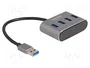 DeLOCK Concentrador USB 4 puertos 5 Gbps USB 3.2 Gen 1 Negro