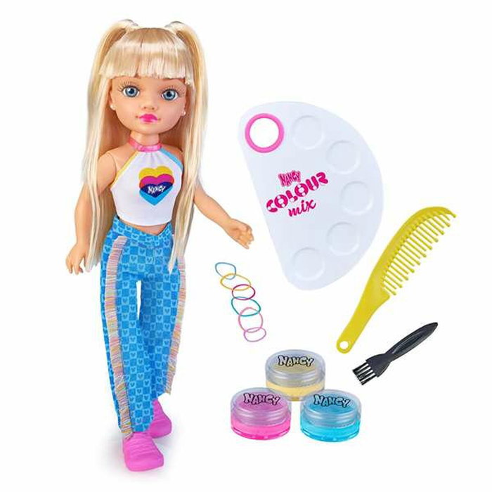 Famosa Muñeca Nancy Colour Mix 42 cm con Kit de 3 Acuarelas Famosa Muñeca Nancy Colour Mix 42 cm con Kit de 3 Acuarelas