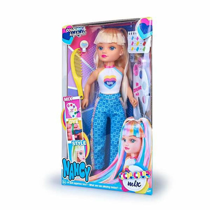 Famosa Muñeca Nancy Colour Mix 42 cm con Kit de 3 Acuarelas Famosa Muñeca Nancy Colour Mix 42 cm con Kit de 3 Acuarelas