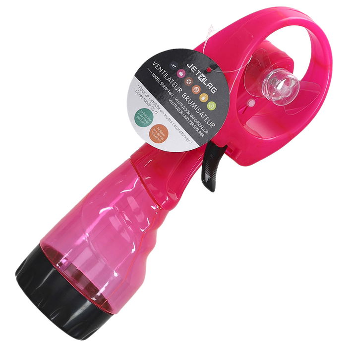 Jet Lag Ventilador Pulverizador Jet Lag Altura 27 cm Funciona con 2 Pilas AA