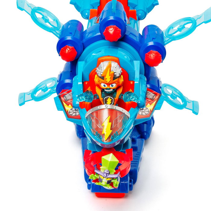 Magic Box Superthings Blaster Jet Mega Nave y Disparador 2 en 1