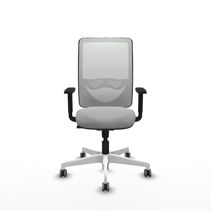 PIQUERAS Y CRESPO Silla de oficina Zulema con mecanismo Sincro, Gris claro y Blanco PIQUERAS Y CRESPO Silla de oficina Zulema con mecanismo Sincro, Gris claro y Blanco