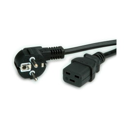 Cable de alimentación CEE7/7 a C19 de 2 m, 16A, negro