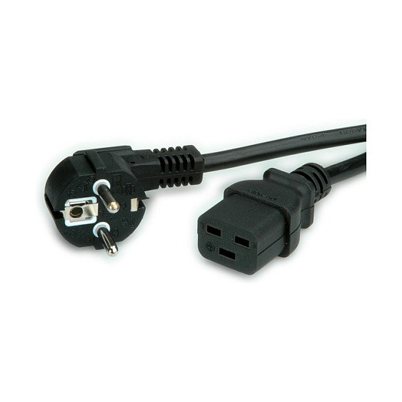 Cable de alimentación CEE7/7 a IEC320-C19, 16A, Negro, 2 m Cable de alimentación CEE7/7 a IEC320-C19, 16A, Negro, 2 m