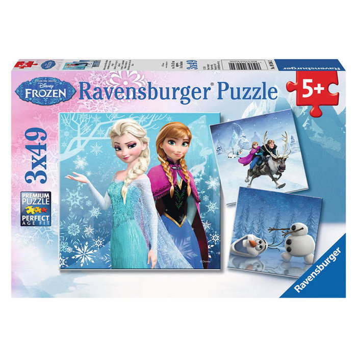 Ravensburger Disney Frozen Winter Adventures 3 x 49 piezas Ravensburger Disney Frozen Winter Adventures 3 x 49 piezas