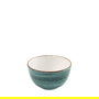 SUMMA MOON TURQUOISE Bol para ensalada o postre, 13 cm de diametro x 7.5 cm alto, capacidad 45 cl, vitro porcelana, apto lavavajillas y microondas (Set de 6)