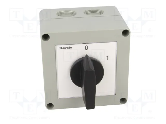 LOVATO ELECTRIC Interruptor de leva 16A 2 posiciones 0-1 3 polos LOVATO ELECTRIC Interruptor de leva 16A 2 posiciones 0-1 3 polos