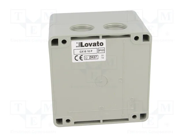 LOVATO ELECTRIC Interruptor de leva 16A 2 posiciones 0-1 3 polos LOVATO ELECTRIC Interruptor de leva 16A 2 posiciones 0-1 3 polos