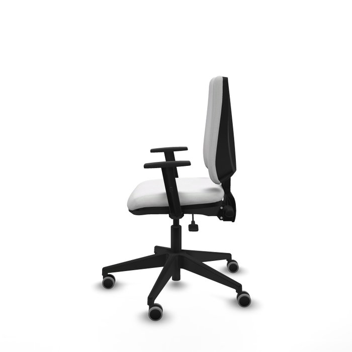 PIQUERAS Y CRESPO Silla de oficina Elche, Mecanismo Asincro, Tela Blanca PIQUERAS Y CRESPO Silla de oficina Elche, Mecanismo Asincro, Tela Blanca
