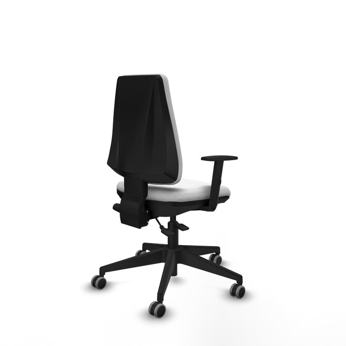 PIQUERAS Y CRESPO Silla de oficina Elche, Mecanismo Asincro, Tela Blanca PIQUERAS Y CRESPO Silla de oficina Elche, Mecanismo Asincro, Tela Blanca