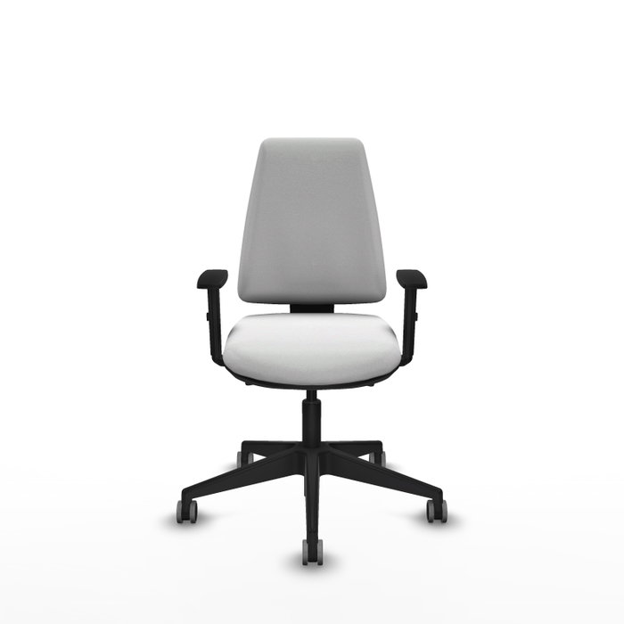 PIQUERAS Y CRESPO Silla de oficina Elche, Mecanismo Asincro, Tela Blanca PIQUERAS Y CRESPO Silla de oficina Elche, Mecanismo Asincro, Tela Blanca