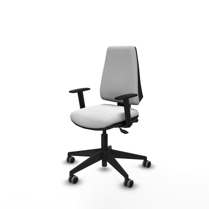 PIQUERAS Y CRESPO Silla de oficina Elche, Mecanismo Asincro, Tela Blanca PIQUERAS Y CRESPO Silla de oficina Elche, Mecanismo Asincro, Tela Blanca