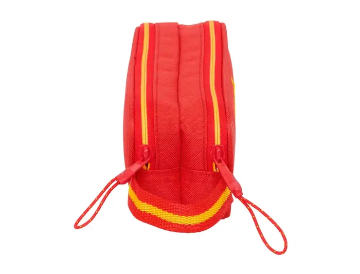 Safta Estuche Portatodo Bolso Escolar Selección Española Futbol con Doble Cremallera, 80x60x210 mm