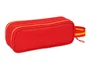 Safta Estuche Portatodo Bolso Escolar Selección Española Futbol con Doble Cremallera, 80x60x210 mm