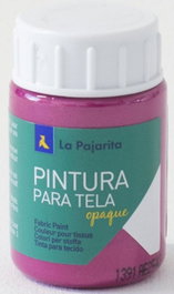 LA PAJARITA Pack de 6 Botes de Pintura para Tela Opaca Magenta 35ml