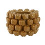 DKD Home Decor Jarrón de Gres Pimientos Amarillo 30x30x20 cm