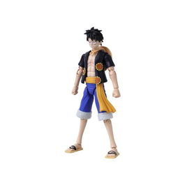 Bandai Figura de acción One Piece Anime Heroes Luffy (17 cm, 17 puntos de articulación) - Figura Dressrosa