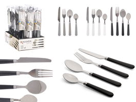 Kinvara Set 4 Cubiertos Surtidos Colores Neutros 22 x 4 x 4 cm (Set de 12)