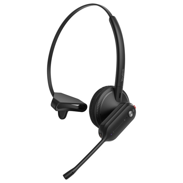 Yealink WH63 E2 Teams Auriculares Inalámbricos para Llamadas/Música, Negro