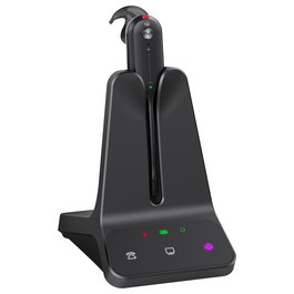 Yealink WH63 E2 Teams Auriculares Inalámbricos para Llamadas/Música, Negro