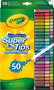 Crayola Estuche de 50 Rotuladores Super Lavables Maxi Punta