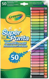 Crayola Estuche de 50 Rotuladores Super Lavables Maxi Punta