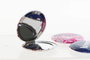 DKD Home Decor Daydream Espejo Moderno Lila Fucsia 6.5 x 1.3 x 6.5 cm (24 Unidades)