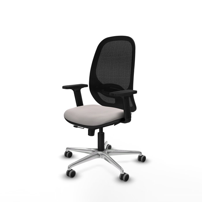 PIQUERAS Y CRESPO Silla de oficina Cilanco con mecanismo Sincro/Traslack, Blanco y Negro PIQUERAS Y CRESPO Silla de oficina Cilanco con mecanismo Sincro/Traslack, Blanco y Negro
