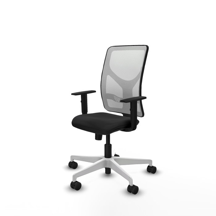 PIQUERAS Y CRESPO Silla de oficina Motilla con mecanismo Sincro, Negro y Blanco PIQUERAS Y CRESPO Silla de oficina Motilla con mecanismo Sincro, Negro y Blanco