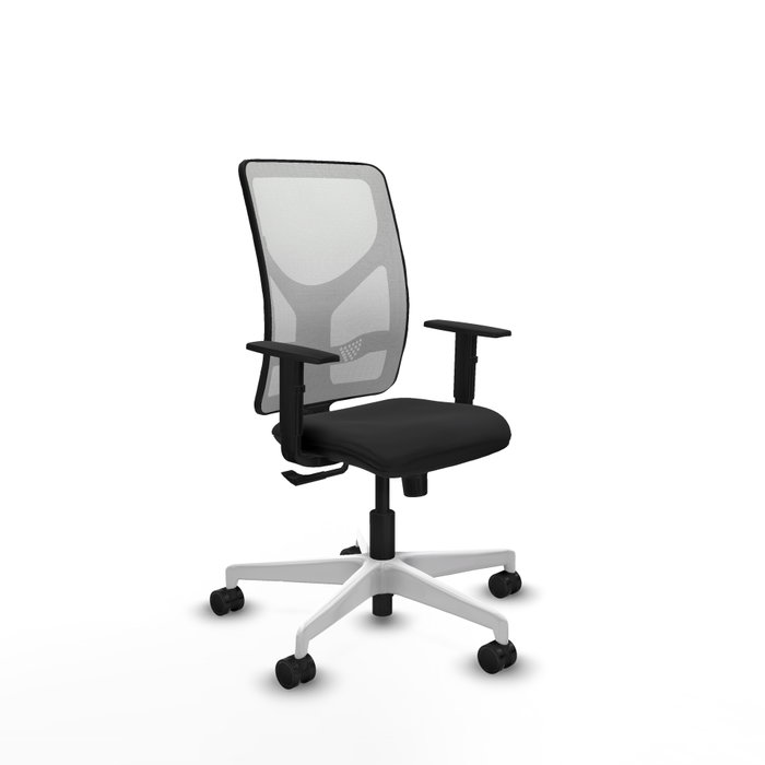 PIQUERAS Y CRESPO Silla de oficina Motilla con mecanismo Sincro, Negro y Blanco PIQUERAS Y CRESPO Silla de oficina Motilla con mecanismo Sincro, Negro y Blanco