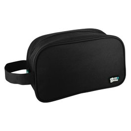 Grafoplás Neceser Cuadrado Bits&Bobs Negro 28x18x10 cm con Asa de Mano y Tira para Colgar