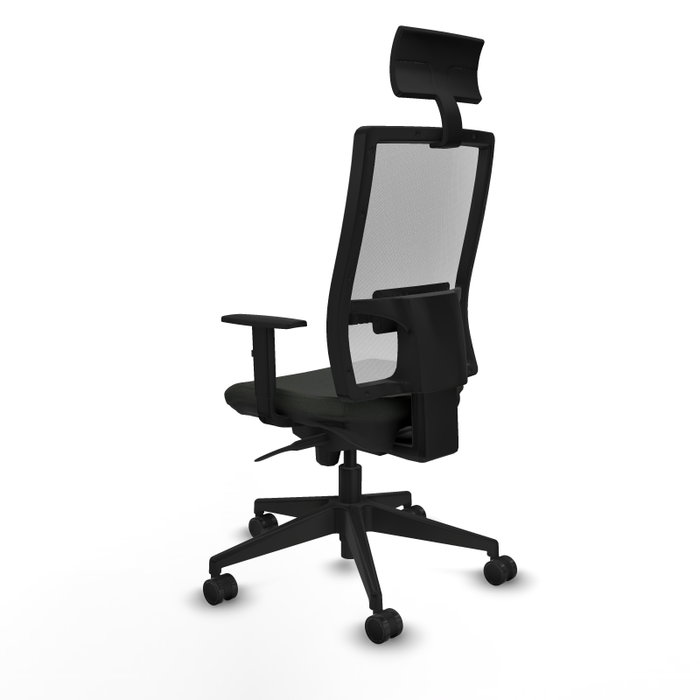 PIQUERAS Y CRESPO Silla de oficina Horna con mecanismo Sincro, Blanco y Negro PIQUERAS Y CRESPO Silla de oficina Horna con mecanismo Sincro, Blanco y Negro